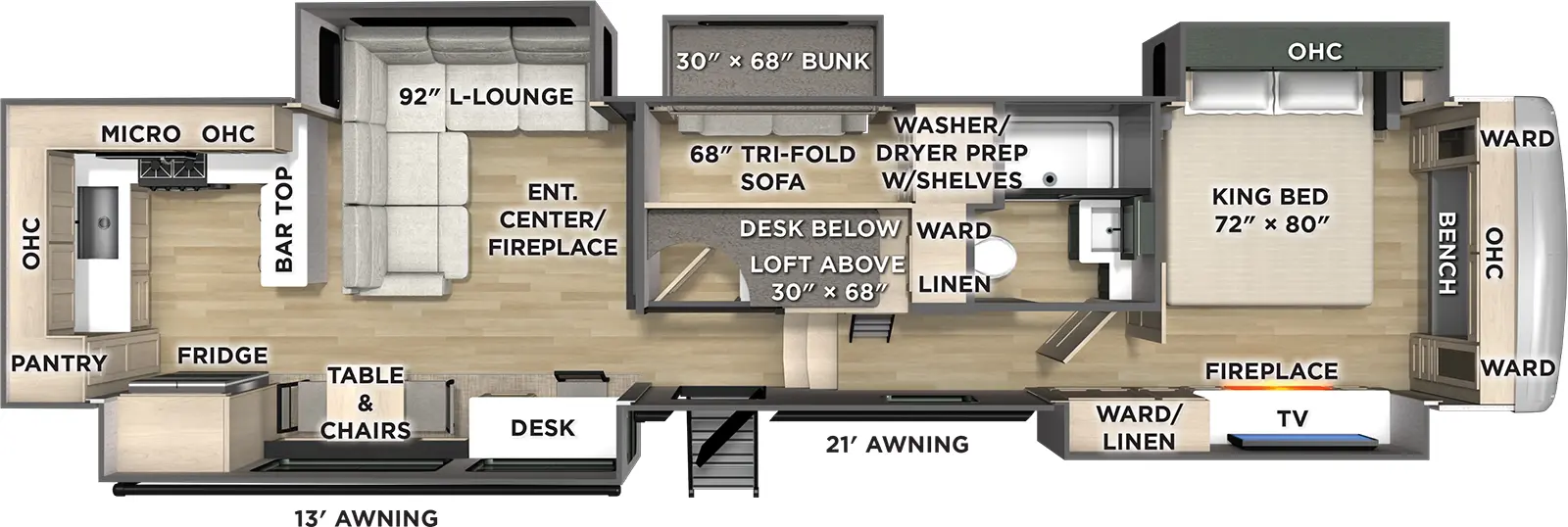 Puma Mesa 379MBL Floorplan